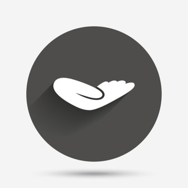 Bağış el işareti simgesi. 