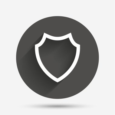 kalkan işareti simgesi. Koruma simgesi.