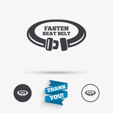 Emniyet kemeri simgeler tutturmak