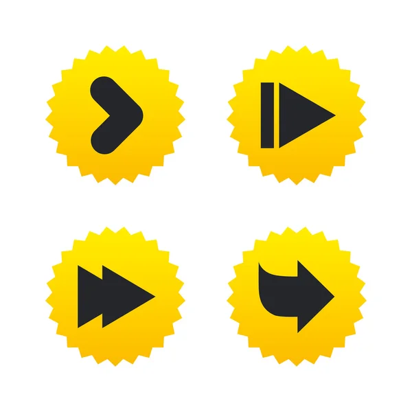 Arrow icons. Next navigation signs — Stock Vector