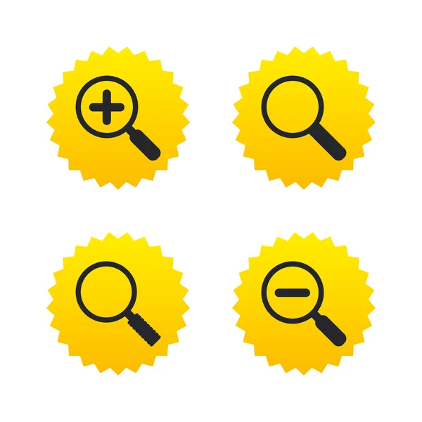 Magnifier glass icons. — Stock Vector