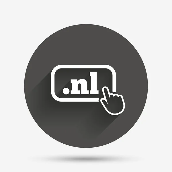 Domain NL sign icon. — Stock Vector