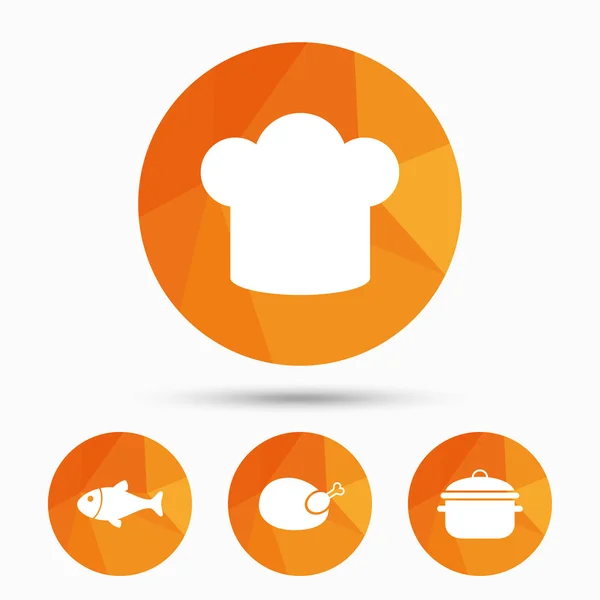 Food and cooking icons — Stock Vector