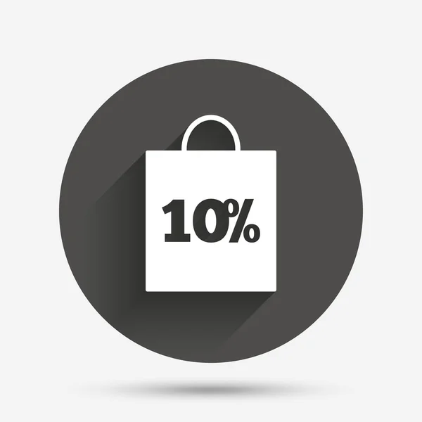10 відсотків продажу сумки — стоковий вектор