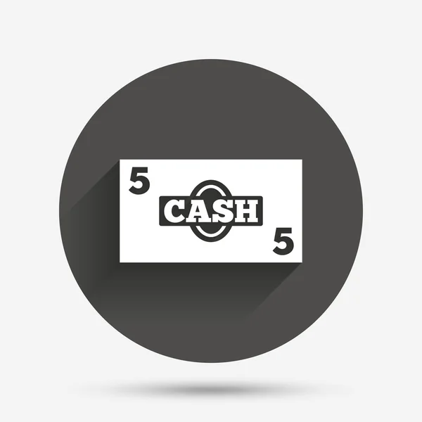 Cash sign icon. Money symbol. — Stock Vector