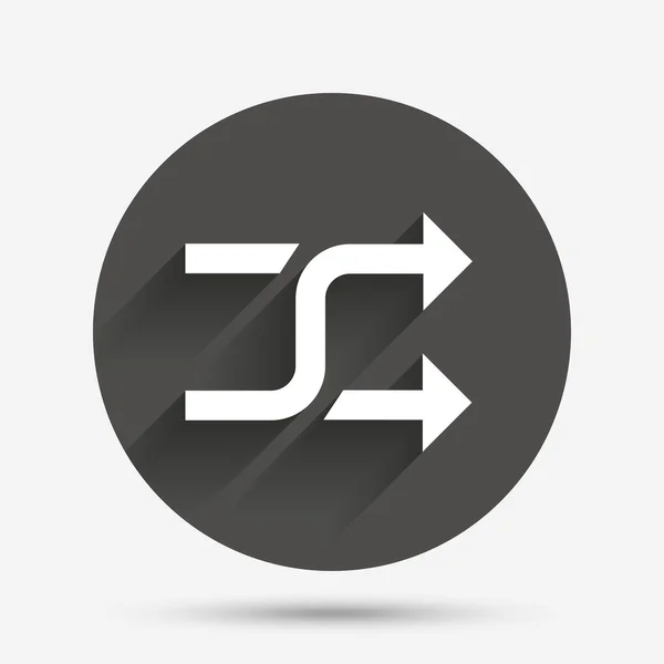 Shuffle tecken ikonen. — Stock vektor