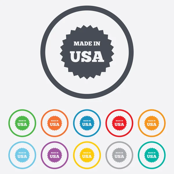 Made in the USA icon. — Stock Vector