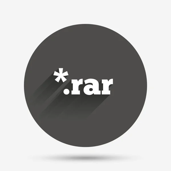 Archivo, rar icono de archivo . — Vector de stock