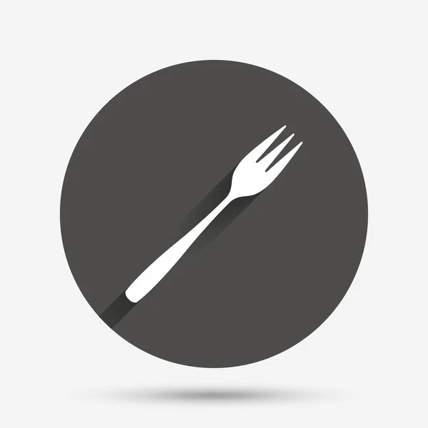 Dessert fork icon — Stock Vector