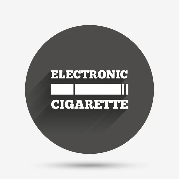 Sigara simgesi. E-Sigara sembolü. — Stok Vektör