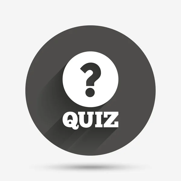 Quiz ikona znak. — Wektor stockowy