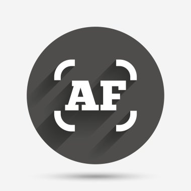 otofokus kamera işareti simgesi fotoğraf. AF ayarları.