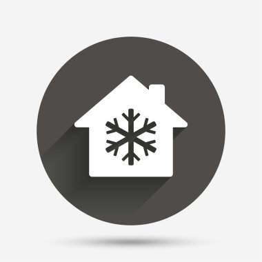 Simge kapalı Klima. Kar tanesi işareti.