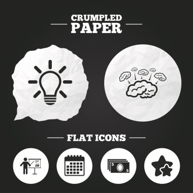 Sunu billboard, beyin fırtınası. Nakit para.