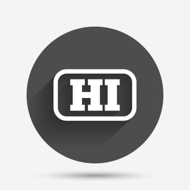 Hintçe Dil işareti simgesi. Merhaba Hindistan çeviri