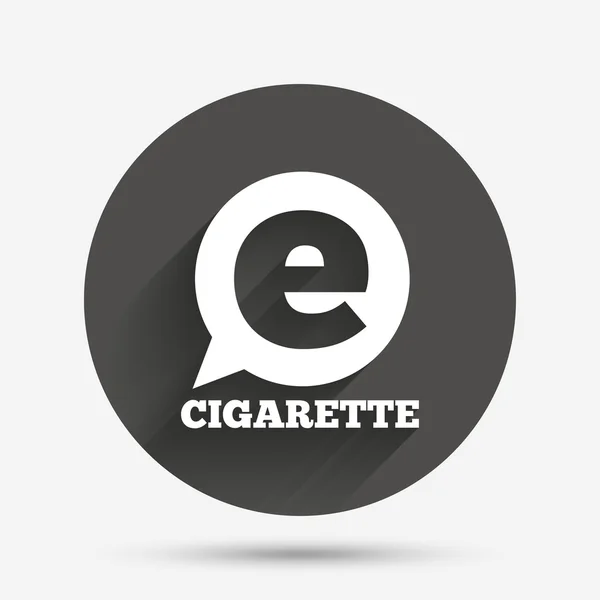 Signo de fumar icono. E-Cigarrillo símbolo . — Vector de stock