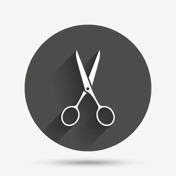 Ciseaux coiffeur signe icône. Symbole du tailleur. — Image vectorielle