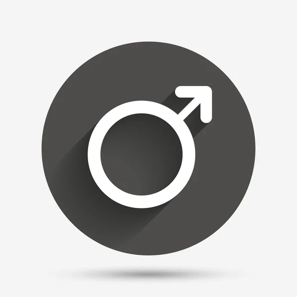 Male sign icon. Male sex button. — Stock Vector