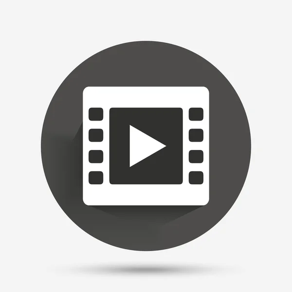 Tecken på video-ikonen. videobildruta symbol. — Stock vektor
