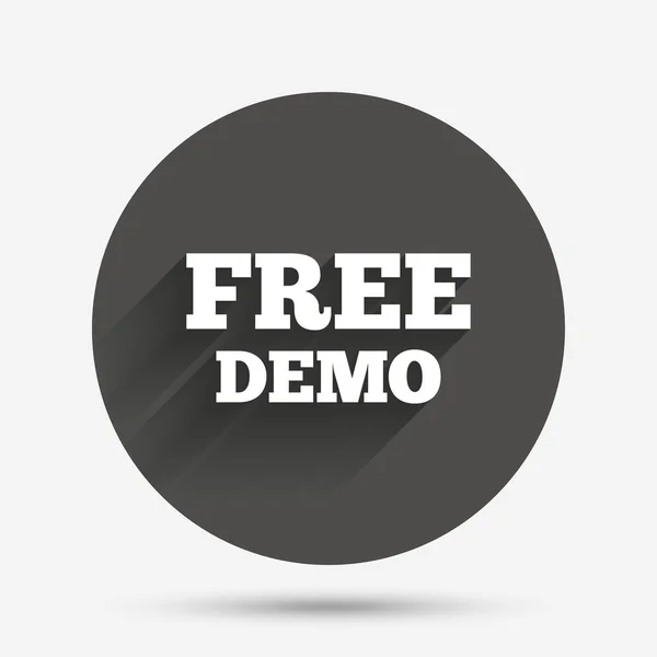 Symbole für kostenlose Demos. Demonstrationssymbol. — Stockvektor