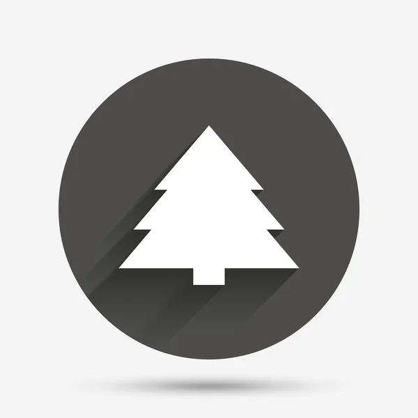 Kerstboom teken pictogram. vakantie knop. — Stockvector