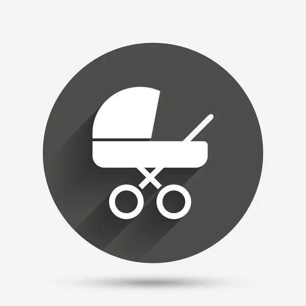 Baby pram stroller sign icon. Baby buggy symbol. — Stock Vector