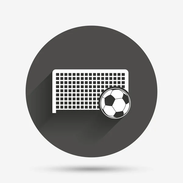サッカーのゲート記号のアイコン。サッカーのスポーツ シンボル. — ストックベクタ