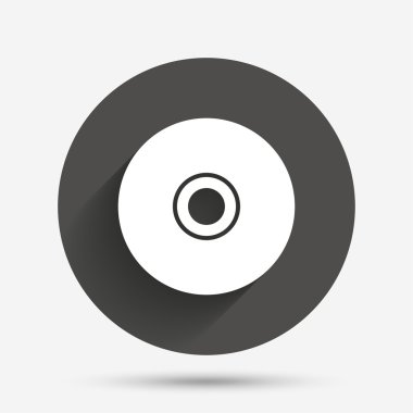 CD veya dvd işareti simgesi. CD simgesi.