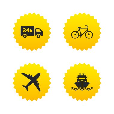 Kargo kamyon, nakliye, Bisiklet. Teslimat hizmeti