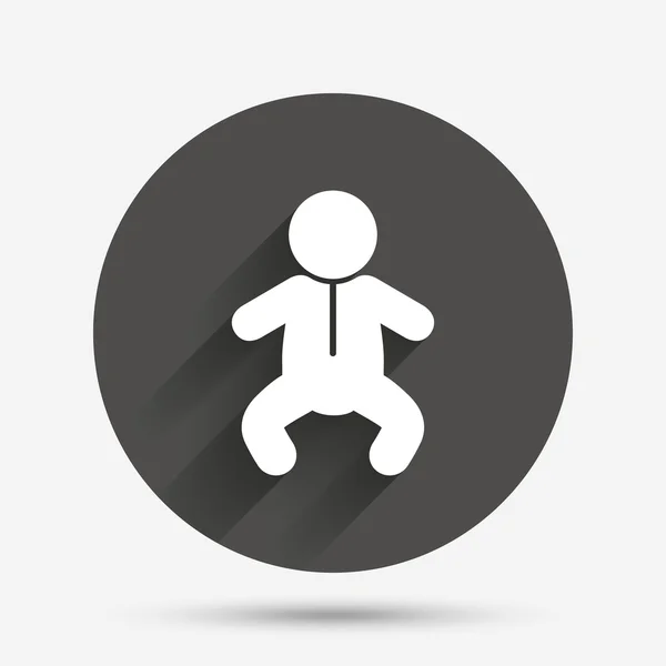 Icono de signo infantil bebé. Símbolo de niño pequeño . — Vector de stock