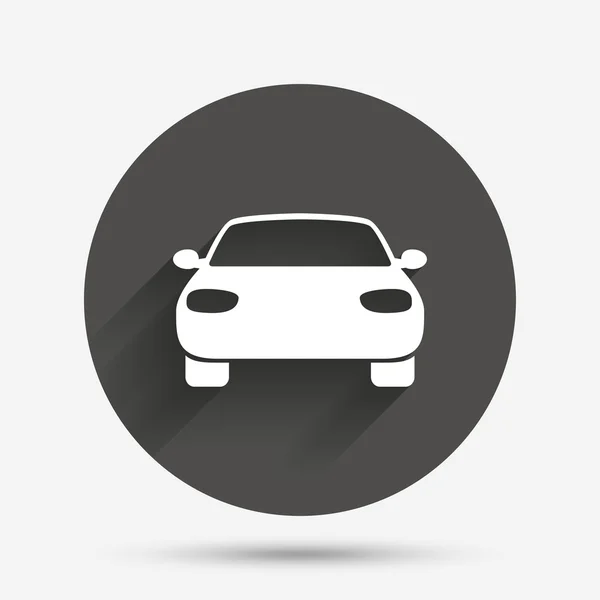 Icona del segno dell'auto. Consegna simbolo di trasporto . — Vettoriale Stock