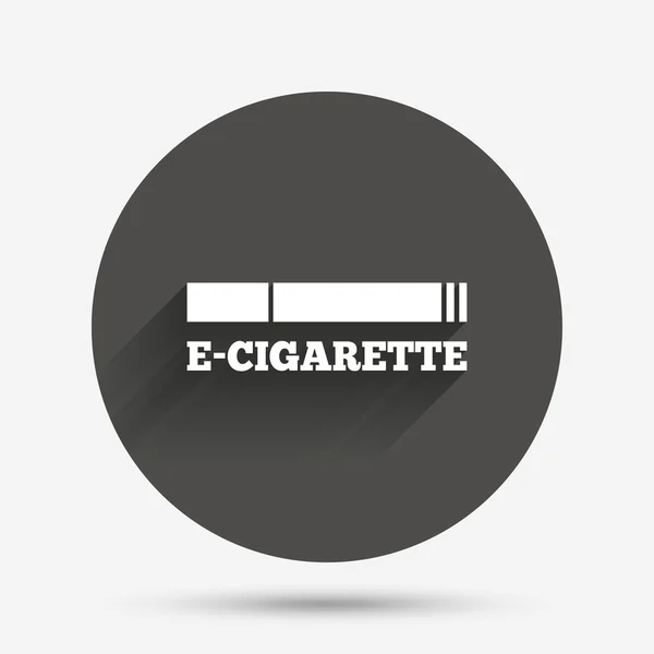 Smoking sign icon. E-Cigarette symbol. — Stock Vector