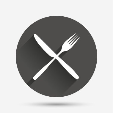 yer işareti simgesi. çatal simgesi. çatal ve bıçak.