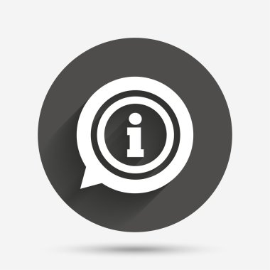 bilgi işareti simgesi. Bilgi simgesi.