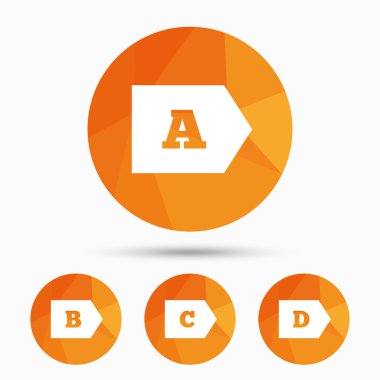 enerji verimlilik sınıfı simgeler.