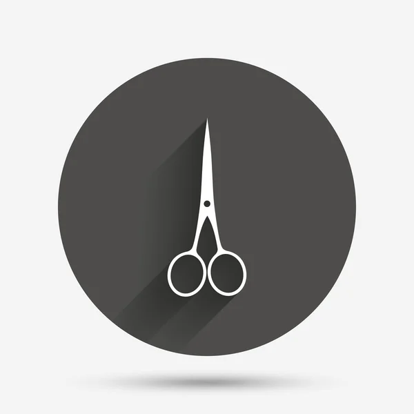 Nożyczki fryzjer ikona zamkniętej. symbol krawiec. — Wektor stockowy