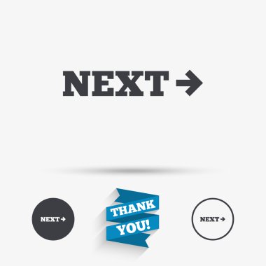 ok işareti simgesi. En yakın düğme. Gezinti simgesi