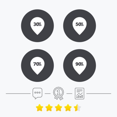 Satılık işaretçisini etiket simgeler. Sembolleri indirim.