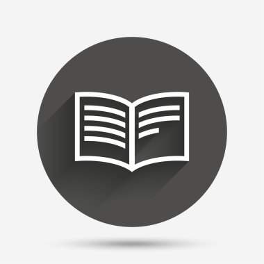 kitap işareti simgesi. Açık kitap simgesi.