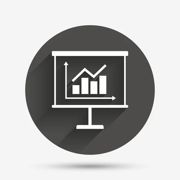 Icono de la muestra de la cartelera. Diagrama símbolo — Archivo Imágenes Vectoriales