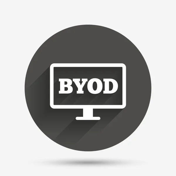 BYOD tecken ikon. ta med din egen enhet symbol. — Stock vektor
