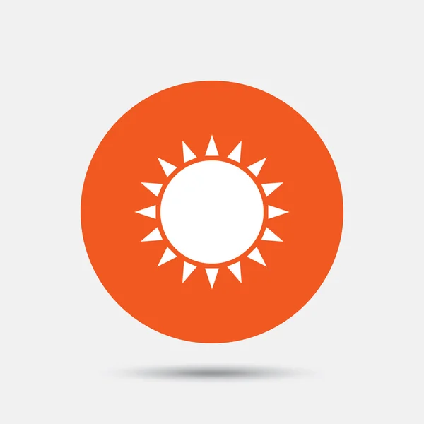 Icono del sol. Sol símbolo de verano . — Vector de stock