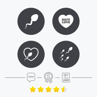 Sperm simgeler. Döllenme veya döllenme işaretleri