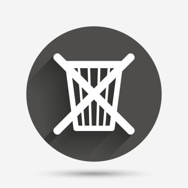 çöpe atmayın. geri dönüşüm kutusu işareti simgesi.