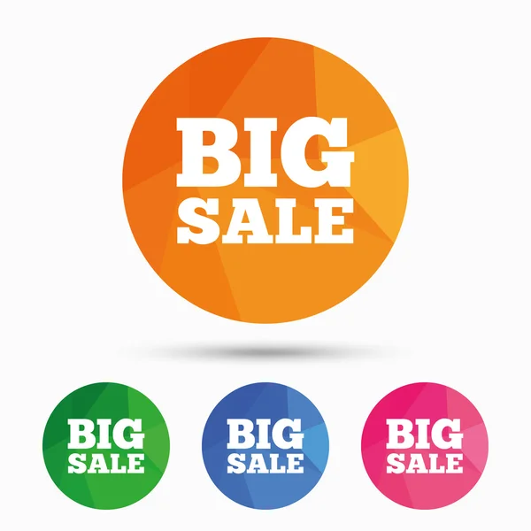 Big sale sign icon. Special offer symbol. — Stock Vector