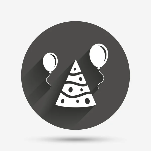 Chapeau de fête signe icône. Symbole de célébration anniversaire — Image vectorielle