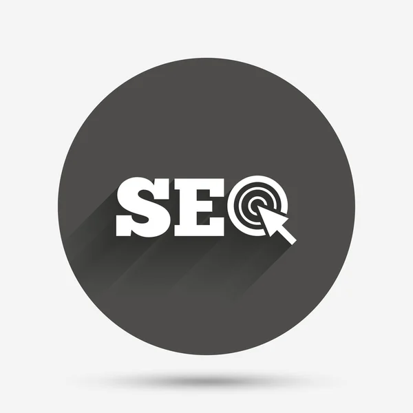 SEO sign icon. Search Engine Optimization symbol. — Stock Vector