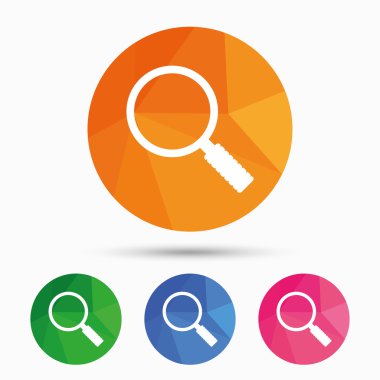 Büyüteç cam simgesi simgesi. 