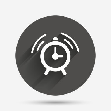 çalar saat işareti simgesi. Alarm sembolü kadar uyan.