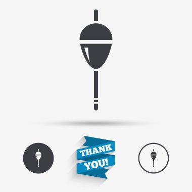 Balıkçılık işareti simgesi. float bobber sembolü.